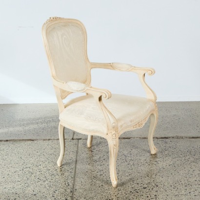 A French Louis XV Style Carved Armchair