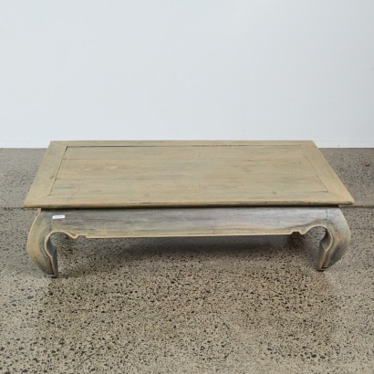 A Oriental Style Coffee Table with Distressed Finish