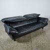 A Black Leather Postmodern Sofa - 3