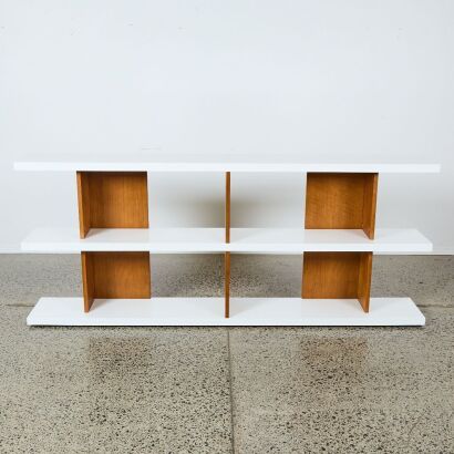 A Swedish Style Mid-Century-Modern Shelving Unit