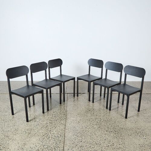 A Set of Six Studio Chairs by Jason Whitely