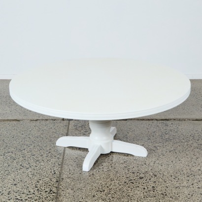A Circular Coffee Table with Pearl Finish