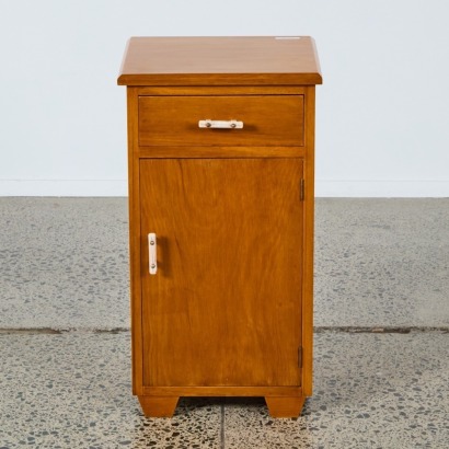 An Art Deco Rimu Bedside Cabinet