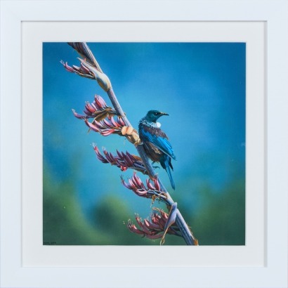 A Peter Geen 'Tui on Harakeke' Giclee Print