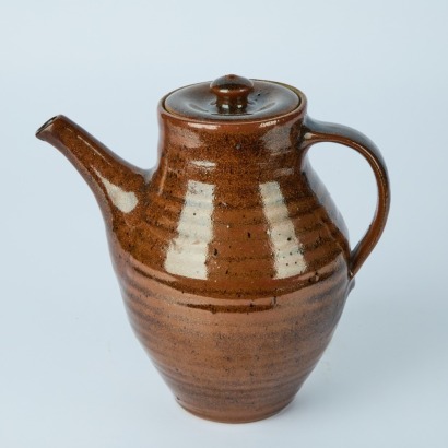 An Early Mirek Smisek Coffee Pot Made and Marked for Nelson or St Ives