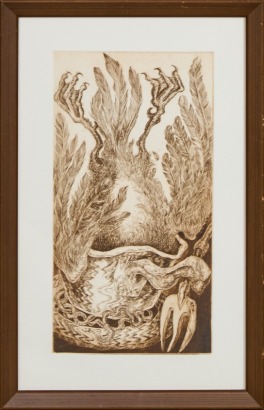 An Original Sylvia Siddell Woodblock Print
