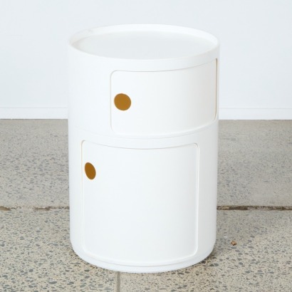 A White Componibili Style Unit for Kartell