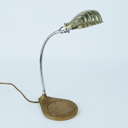 An Art Deco Industrial Shell Lamp