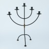 A Wrought Iron Candelabra