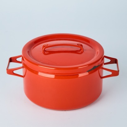 An Enamel Casserole by Seppo Mallat for Finel Arabia