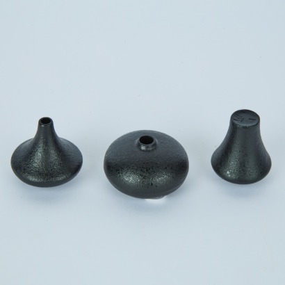 A Trio of Miniature Japanese Iron Vases