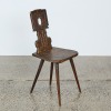 An Antique Alpine Hall Chair