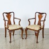 A Pair of George I Mahogany Elbow Chairs, c. 1740