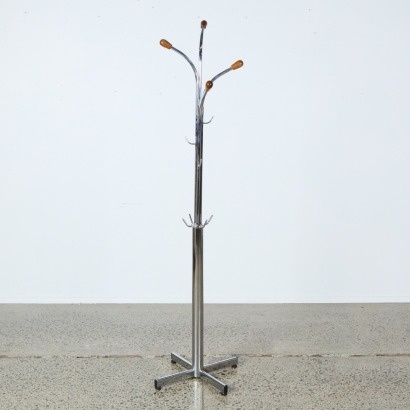 A Chrome Coat Rack