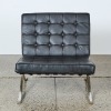 A Leather Barcelona Style Chair - 2