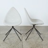 A Pair of Ottawa Chairs in Light Grey Felt by Karim Rashid for BoConcept - 2