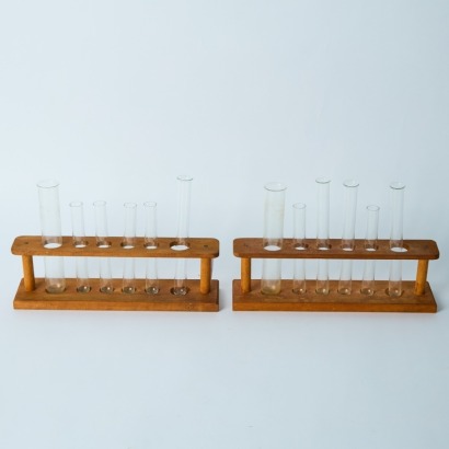 A Pair of Vintage Test Tube Stands