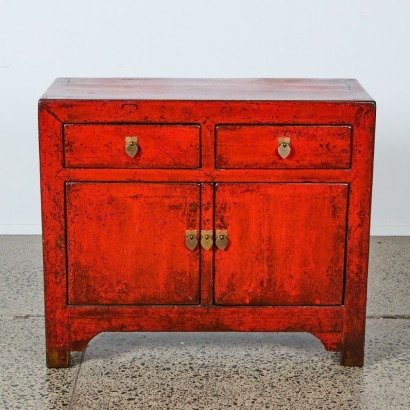 A Red Chinese Cabinet