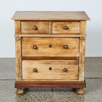 A French Bleached Oak Chest of Drawers
