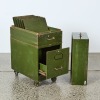 An Olive Drab Precision Engineering Mid-Century Filing Cabinet - 2