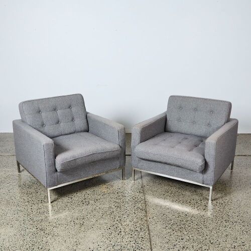 A Pair of Florence Knoll Style Chairs