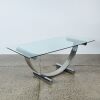 A Chrome Renato Zevi Style Console Table - 2