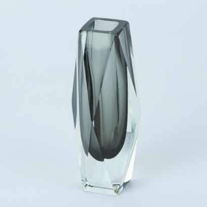 A Small Faceted Vase