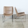A Pair of Modernist Chrome and Leather Chairs - 2