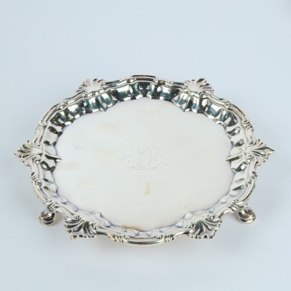 A Sterling Silver Footed Plate