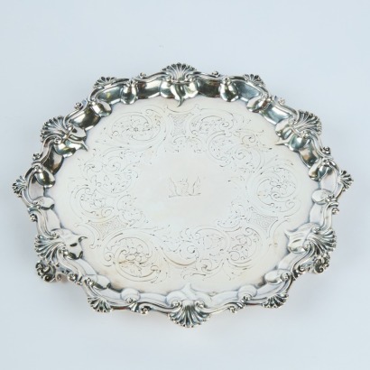 A Sterling Silver Footed Plate