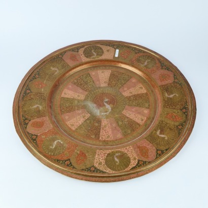 A Large Ornate Brass Tray