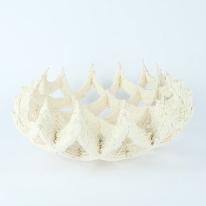 A John Parker Super Strata Series Paper Clay Lattice Bowl c. 2006