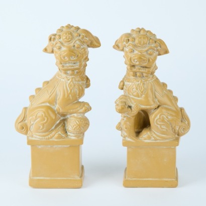 A Pair of Temple Foo Dogs