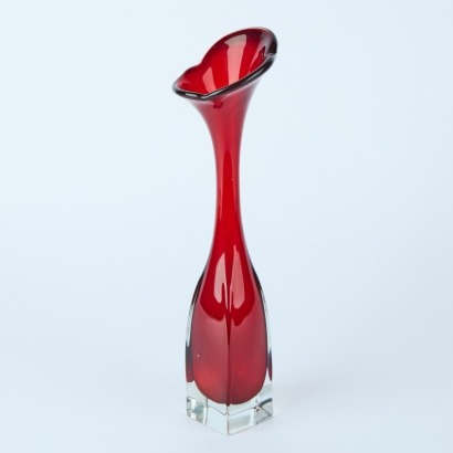 A Vintage Art Glass Vase by Bo Borgstrom for Aseda