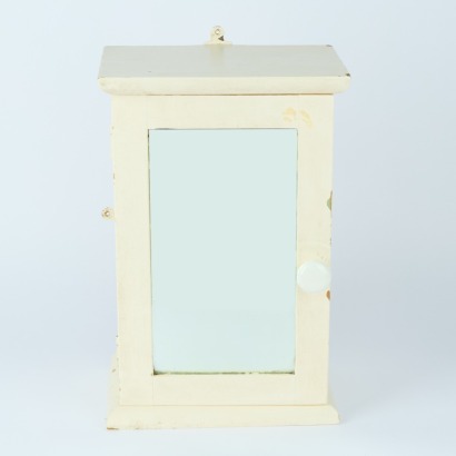 A Painted Wooden Villa Bathroom Medicine Cabinet