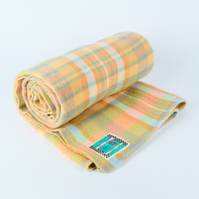 A 'Mini Check' Vintage Blanket made for Smith & Brown Ltd