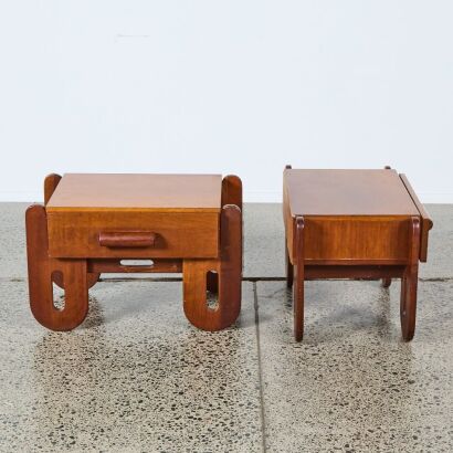 A Pair of Mid-Century Bedside Tables