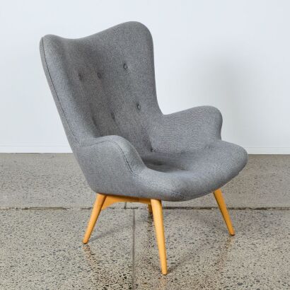 A Wingback Lounge Chair