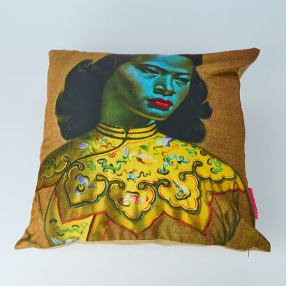 A Tretchikoff Chinese Girl Print Cushion Feather Filled