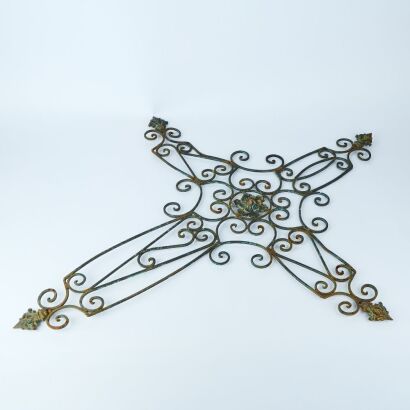 A Decorative Wrought Iron Cross