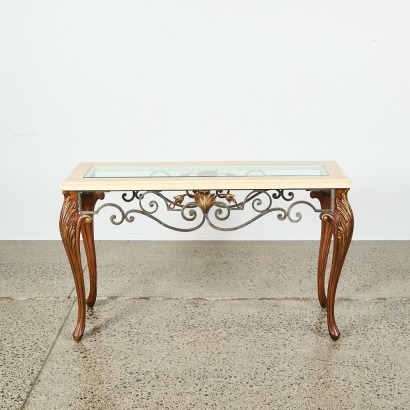 A Marble-Topped Console Table