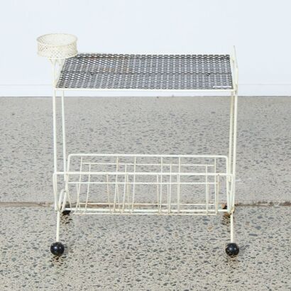 An Atomic Magazine and Plant Stand A/F