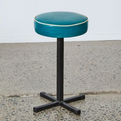 A Retro Vinyl Stool