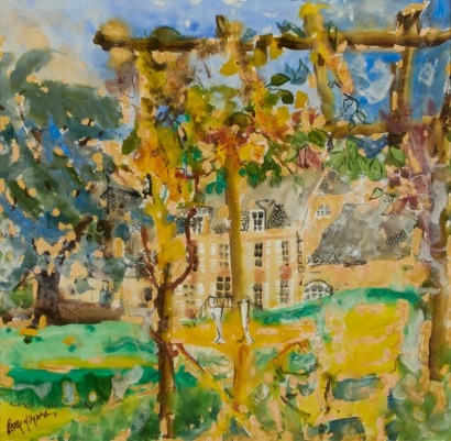 PETER O'HAGAN Champagne in the Garden - Spring time in Manoir de Verzy