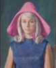 PHILIP AGNEW LAMBE Portrait of Young Woman in Pink Hood