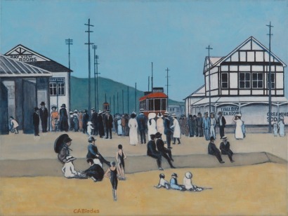 CHARLES BLADES Lyall Bay Beach, 1940