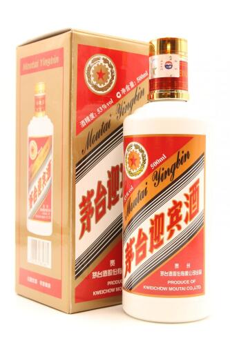 (1) Kweichow Moutai 'Yingbin' Baijiu, China, 500ml