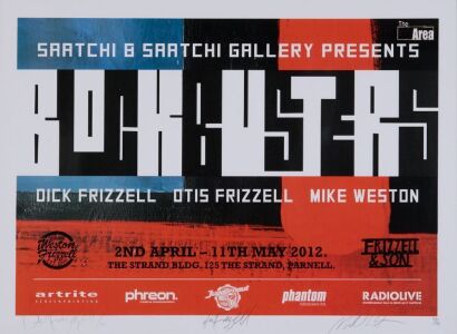 DICK FRIZZELL, MIKE WESTON, OTIS FRIZZELL Blockbuster Poster