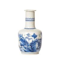 A Chinese Blue and White 'Figural' Vase