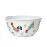 A Chinese Doucai 'Chicken' Cup